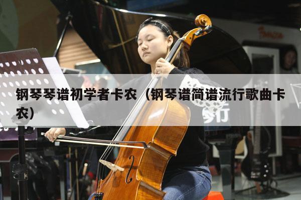 钢琴琴谱初学者卡农（钢琴谱简谱流行歌曲卡农） 第1张