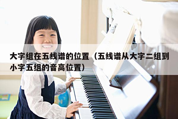 大字组在五线谱的位置（五线谱从大字二组到小字五组的音高位置） 第1张