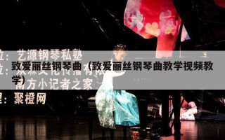 致爱丽丝钢琴曲（致爱丽丝钢琴曲教学视频教学）