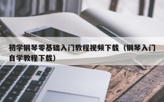 初学钢琴零基础入门教程视频下载（钢琴入门自学教程下载）