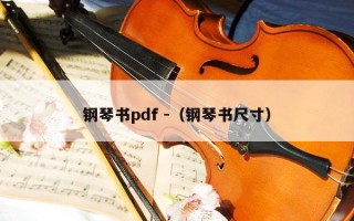 钢琴书pdf -（钢琴书尺寸）