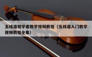 五线谱初学者教学视频教程（五线谱入门教学视频教程全集）