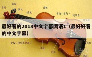 最好看的2018中文字幕国语1（最好好看的中文字幕）