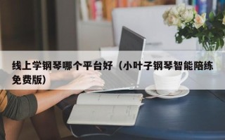 线上学钢琴哪个平台好（小叶子钢琴智能陪练免费版）