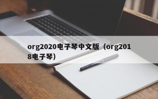 org2020电子琴中文版（org2018电子琴）