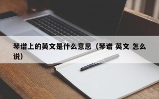 琴谱上的英文是什么意思（琴谱 英文 怎么说）