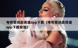 电吹管动态读谱app下载（电吹管动态读谱app下载安装）