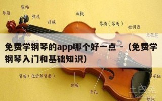 免费学钢琴的app哪个好一点 -（免费学钢琴入门和基础知识）