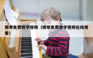 钢琴免费教学视频（钢琴免费教学视频在线观看）