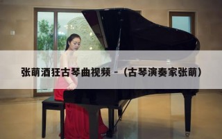 张萌酒狂古琴曲视频 -（古琴演奏家张萌）