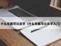 什么乐器可以自学（什么乐器可以自学入门）