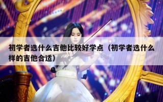 初学者选什么吉他比较好学点（初学者选什么样的吉他合适）