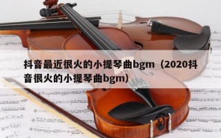 抖音最近很火的小提琴曲bgm（2020抖音很火的小提琴曲bgm）