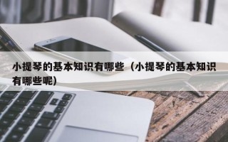 小提琴的基本知识有哪些（小提琴的基本知识有哪些呢）