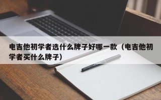 电吉他初学者选什么牌子好哪一款（电吉他初学者买什么牌子）