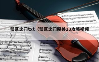 禁区之门txt（禁区之门魔兽13攻略视频）