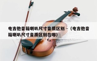 电吉他音箱喇叭尺寸音质区别 -（电吉他音箱喇叭尺寸音质区别在哪）