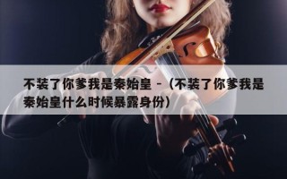 不装了你爹我是秦始皇 -（不装了你爹我是秦始皇什么时候暴露身份）