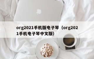 org2021手机版电子琴（org2021手机电子琴中文版）