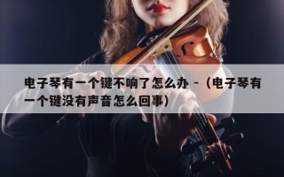 电子琴有一个键不响了怎么办 -（电子琴有一个键没有声音怎么回事）