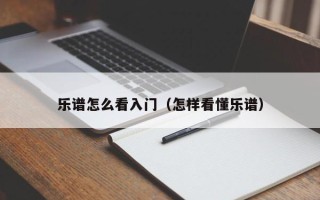 乐谱怎么看入门（怎样看懂乐谱）