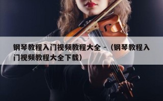 钢琴教程入门视频教程大全 -（钢琴教程入门视频教程大全下载）