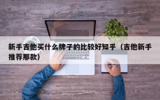 新手吉他买什么牌子的比较好知乎（吉他新手推荐那款）