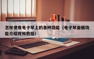 怎样使用电子琴上的各种功能（电子琴面板功能介绍视频教程）