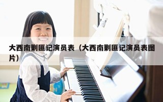 大西南剿匪记演员表（大西南剿匪记演员表图片）