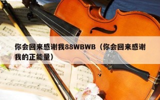 你会回来感谢我88WBWB（你会回来感谢我的正能量）