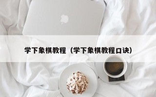 学下象棋教程（学下象棋教程口诀）