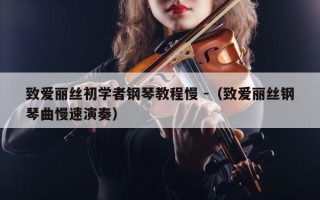 致爱丽丝初学者钢琴教程慢 -（致爱丽丝钢琴曲慢速演奏）