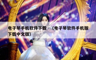 电子琴手机软件下载 -（电子琴软件手机版下载中文版）