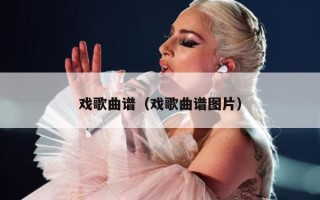 戏歌曲谱（戏歌曲谱图片）