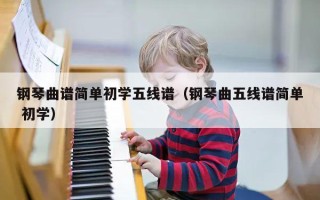 钢琴曲谱简单初学五线谱（钢琴曲五线谱简单 初学）