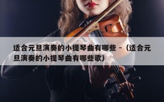 适合元旦演奏的小提琴曲有哪些 -（适合元旦演奏的小提琴曲有哪些歌）