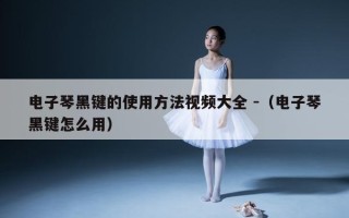 电子琴黑键的使用方法视频大全 -（电子琴黑键怎么用）