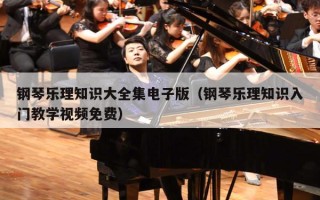 钢琴乐理知识大全集电子版（钢琴乐理知识入门教学视频免费）