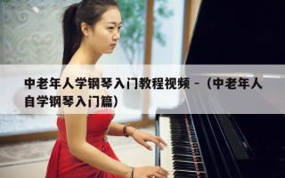 中老年人学钢琴入门教程视频 -（中老年人自学钢琴入门篇）