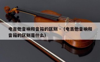 电吉他音响和音箱的区别 -（电吉他音响和音箱的区别是什么）