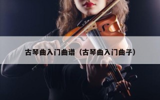 古琴曲入门曲谱（古琴曲入门曲子）