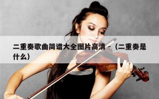 二重奏歌曲简谱大全图片高清 -（二重奏是什么）