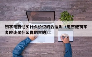 初学电吉他买什么价位的合适呢（电吉他初学者应该买什么样的吉他）