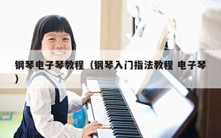 钢琴电子琴教程（钢琴入门指法教程 电子琴）