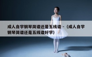 成人自学钢琴简谱还是五线谱 -（成人自学钢琴简谱还是五线谱好学）