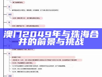 澳门2049年与珠海合并的前景与挑战