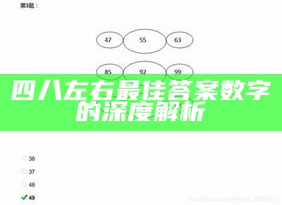 四八左右最佳答案数字的深度解析