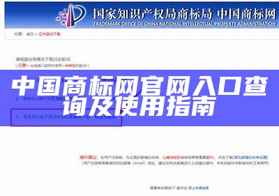 中国商标网官网入口查询及使用指南