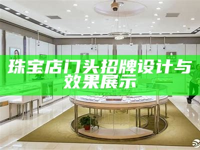 珠宝店门头招牌设计与效果展示