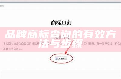 品牌商标查询的有效方法与步骤